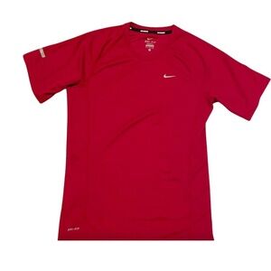 Nike Red Dry Fit Short Sleeve Tee